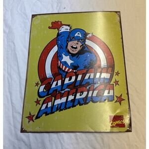 2007 Captain America Retro Metal Sign Marvel Characters Ing Marvel Comics